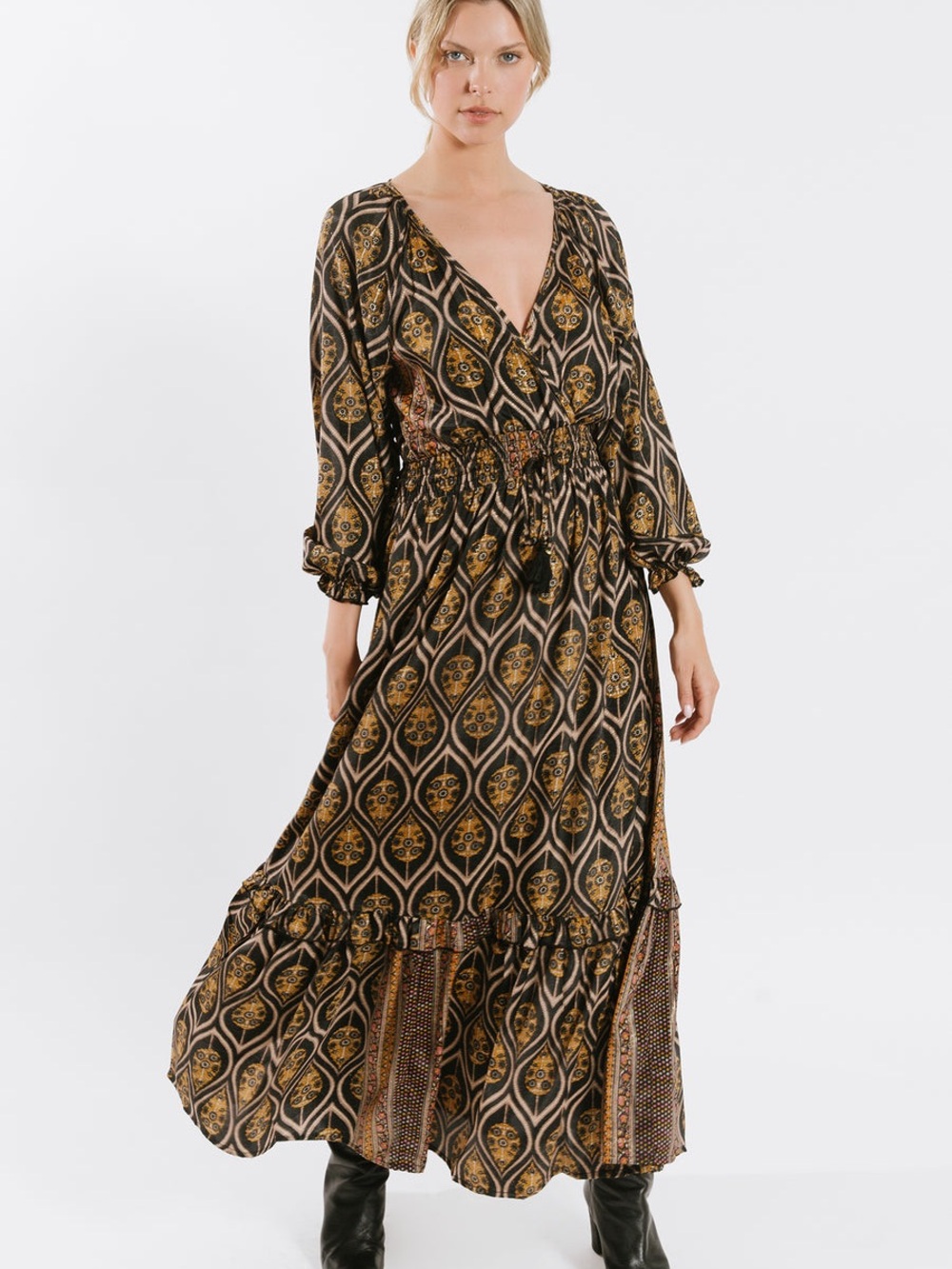 Raga Asmee L/S Maxi Dress NWT